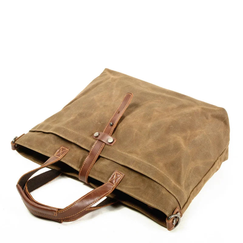 sac main vintage décontracté marron texture grunge poche extérieure fixations cuir intérieur noirversible