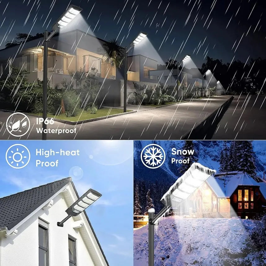 lampe solaire led moderne imperméable capteur mouvement télécommande super brillanteextérieur jardin