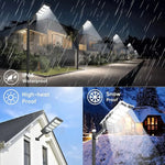 lampe solaire led moderne imperméable capteur mouvement télécommande super brillanteextérieur jardin