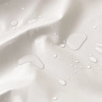 protège oreiller imperméable polyester gris uni moderne douillet anti taches respectueux environnement simple