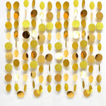 guirlande festive or disques pois transparentes noel decoration anniversaire mariage