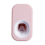 distributeur dentifrice blanc bleu rose moderne adhésif transparent rechargeable