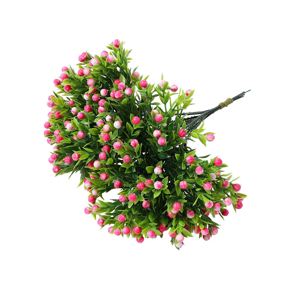 bouquet artificiel fleurs feuilles modernes minimaliste extérieur intérieur décoration anniversaire 22cm