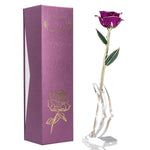 roses métal doré branches feuilles brillantes intérieur décoration saint valentin mariage