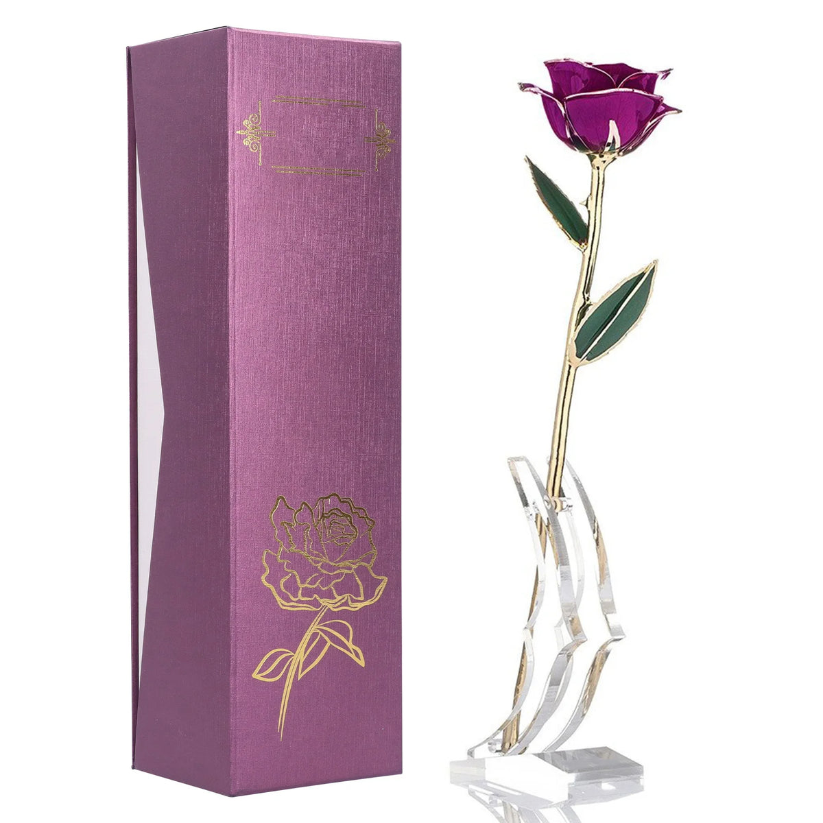 roses métal doré branches feuilles brillantes intérieur décoration saint valentin mariage