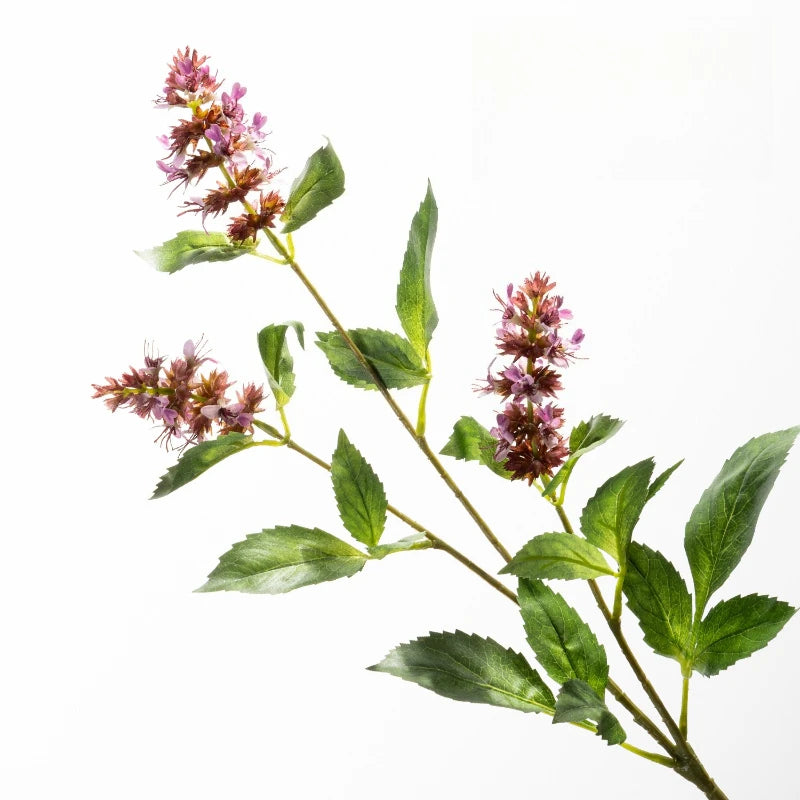 décoration intérieure moderne plante artificielle soie lavande fleurs vertes violette roses 75cm