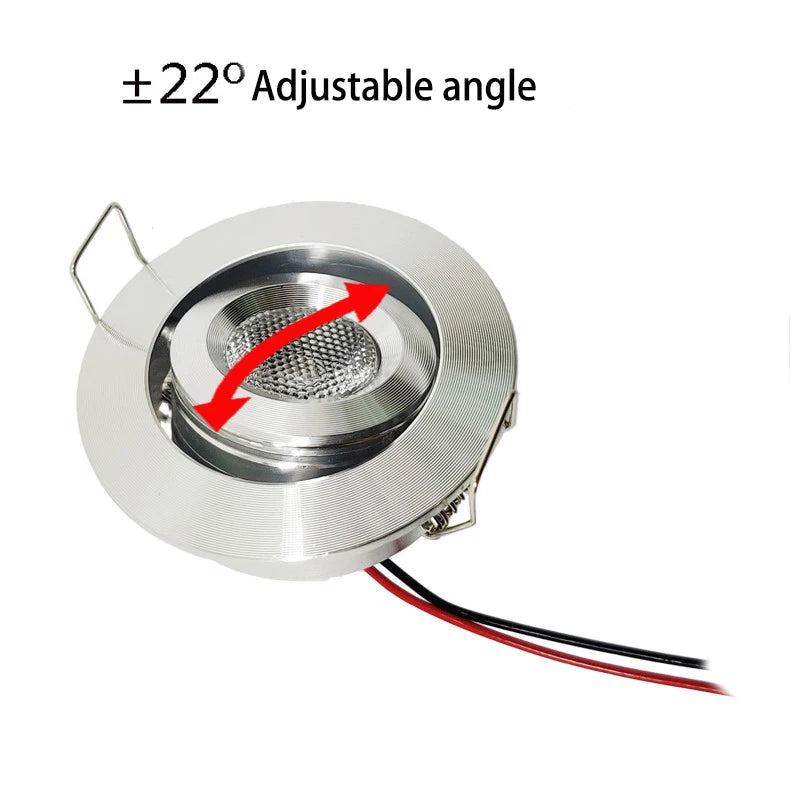 projecteur led spot 3w 12v blanc noir moderne câbles 3000k 4000k 6000k