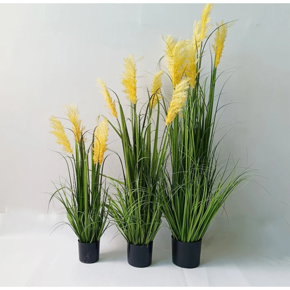 plantes artificielles herbe roseau pot noir décoration intérieure anniversaire diplôme minimaliste vert ornement chambre