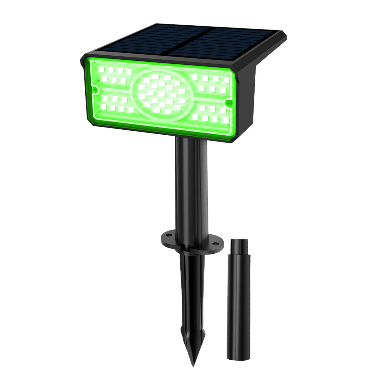 lampe solaire noire led 49 diodes ip65 moderne extensible adjustable tringle
