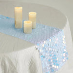 ruban table argent violet blanc rose or circulaires brillants décoratif festif opacité 30x274cm