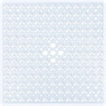 tapis bain moderne bleu clair perforé 53x53cm respectueux environnement salle bain