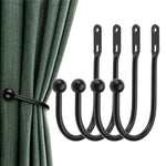 crochet mural moderne noir uni opaque crochets vis bouchons