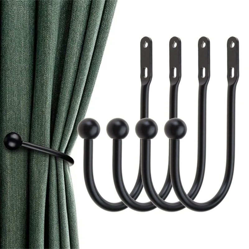 crochet mural moderne noir uni opaque crochets vis bouchons