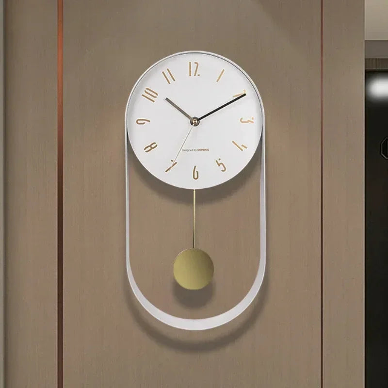 Horloge murale pivotante design noir Ombre Interieur