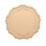 placemat classique ornements floraux bordure dentelée silicone gris vert rouge bleuclair rose beige blanc