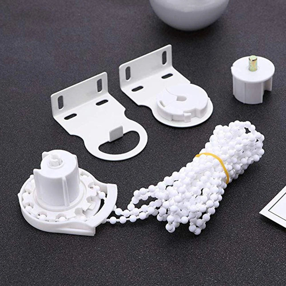 rideau blanc moderne kit clips rouleau guide decoration chambre salon