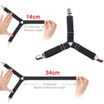 attache élastique lit clips métalliques tissu uni polyester coton moderne bleu noir blanc qualité