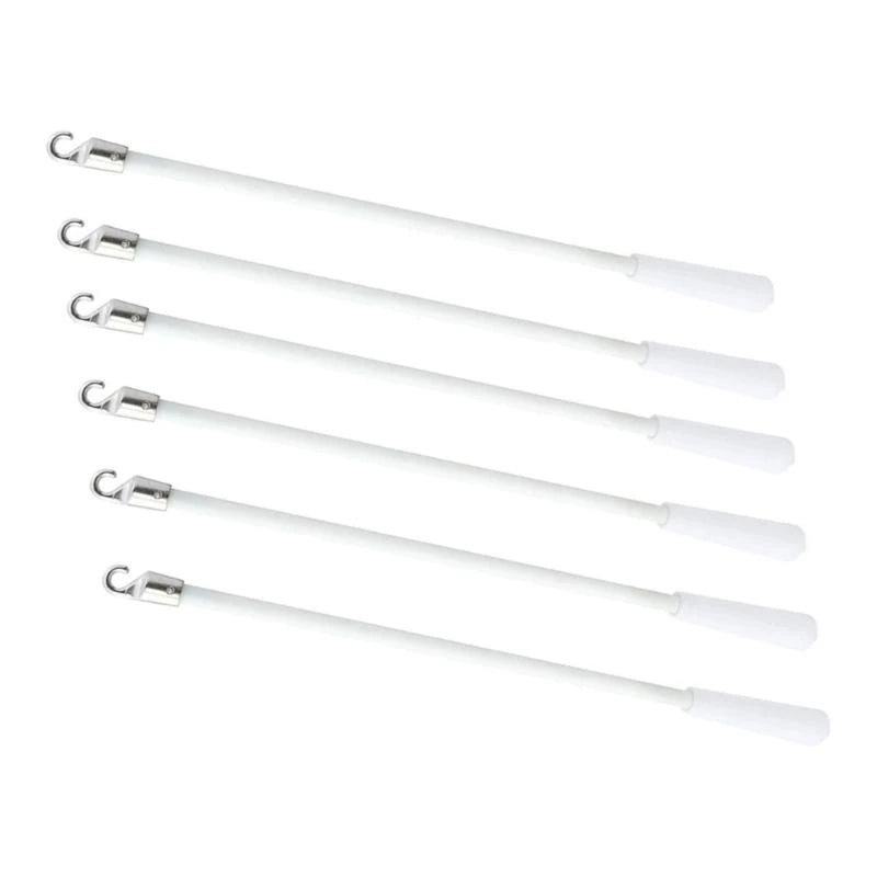tige suspension blanche moderne 43cm anneau métallique fixe rideau store professionnel durable