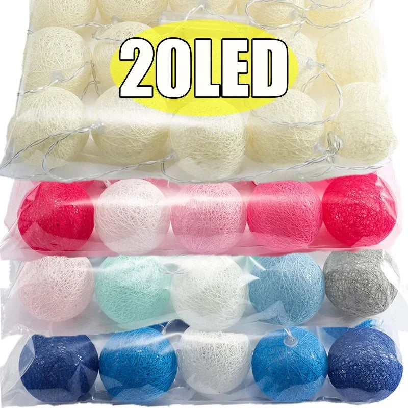 guirlande lumineuse moderne couleurs texturée fibres blanc rose bleu vert gris rouge