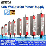 transformateur led waterproof ip67 12v 24v 36w 600w gris métallisé texturé industrielle
