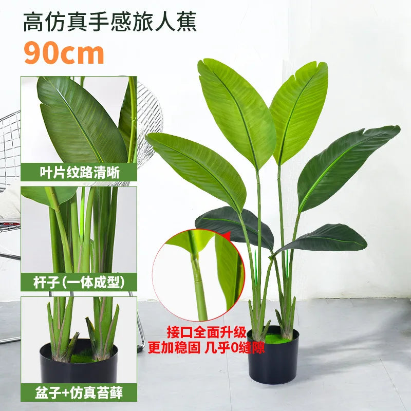 plantes artificielles feuilles palmier vertes modernes décoration extérieure pot grande taille