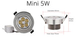 Spot LED argenté intensité variable 3W 4W 7W transformateur modernes clips