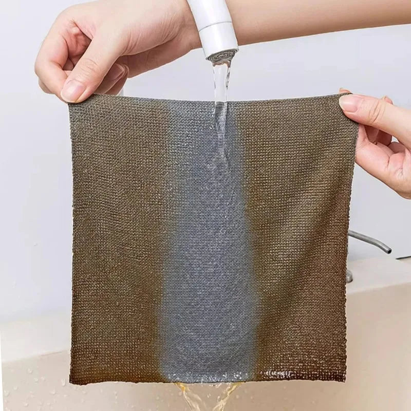 lingettes microfibre jetables super absorbantes gris bleu rose marron utilitaires vaisselle multi surfaces