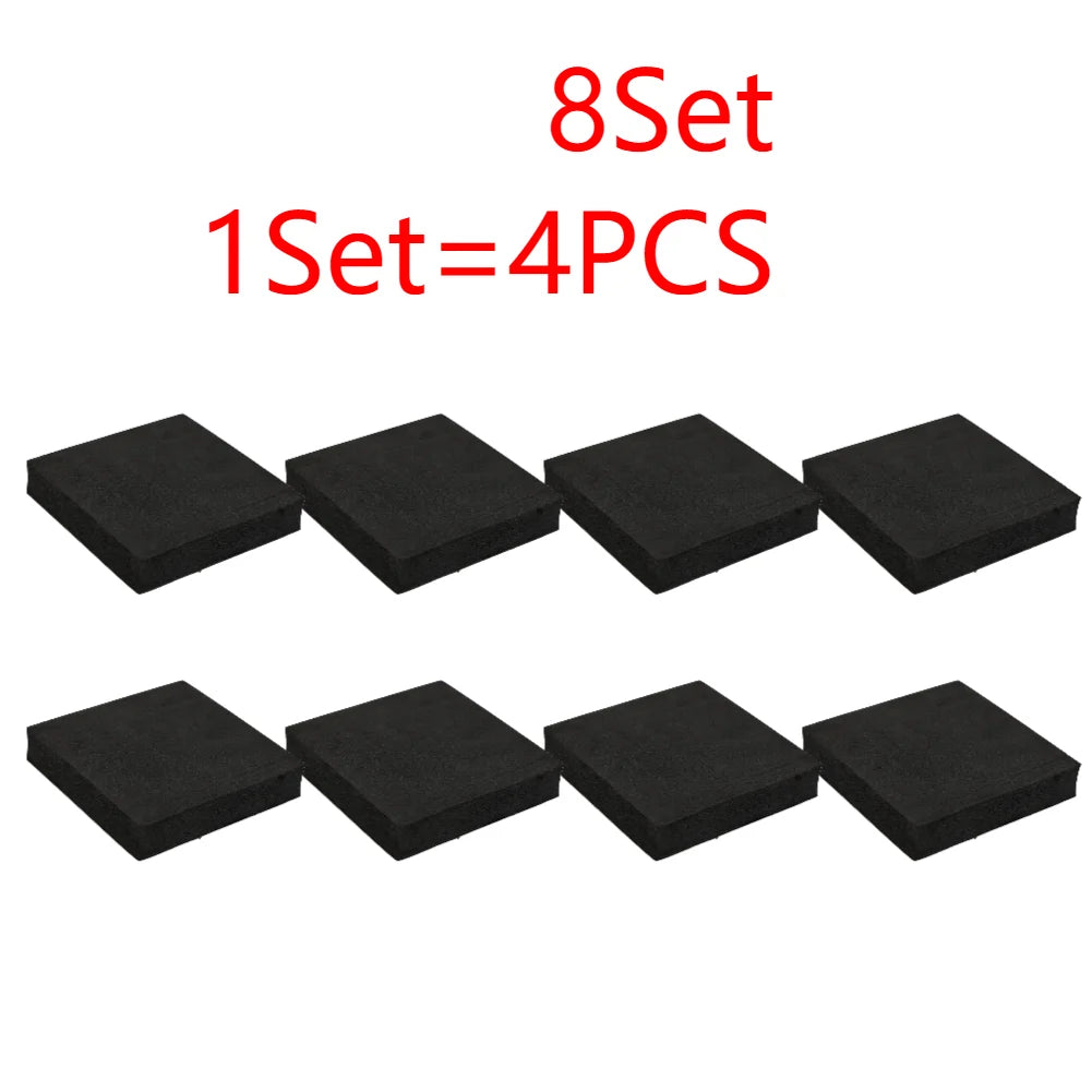 anti vibration pad noir pratique 100x100x20mm résistant antidérapant tapis protection meuble sol