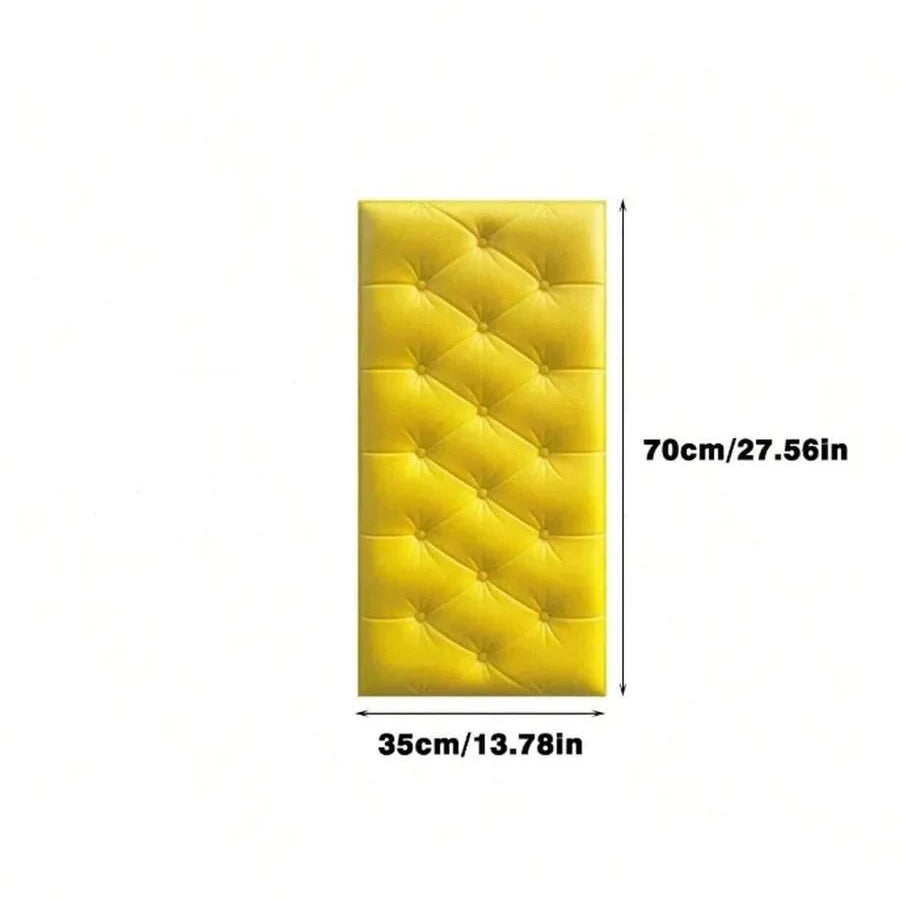 panneaux protection murale adhésifs tuiles relief moderne rose vert jaune blanc bleu marron chambre