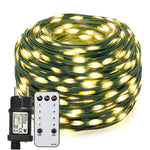 ruban led vert blanc étoiles dorées moderne 100m 800leds télécommande imperméable ip54