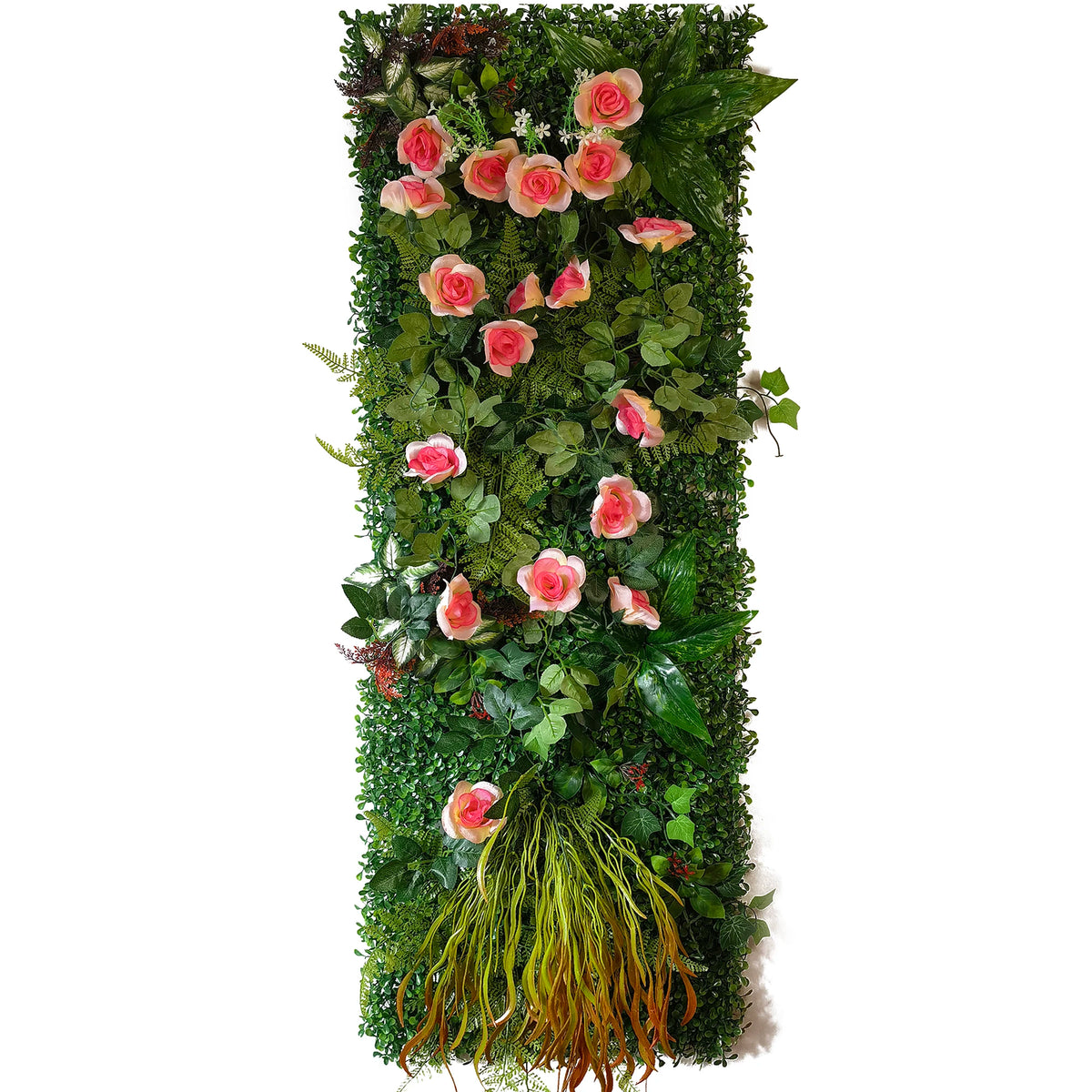 plantes artificielles murales vertes feuilles diverses moderne extérieur accrochables branches fleurs