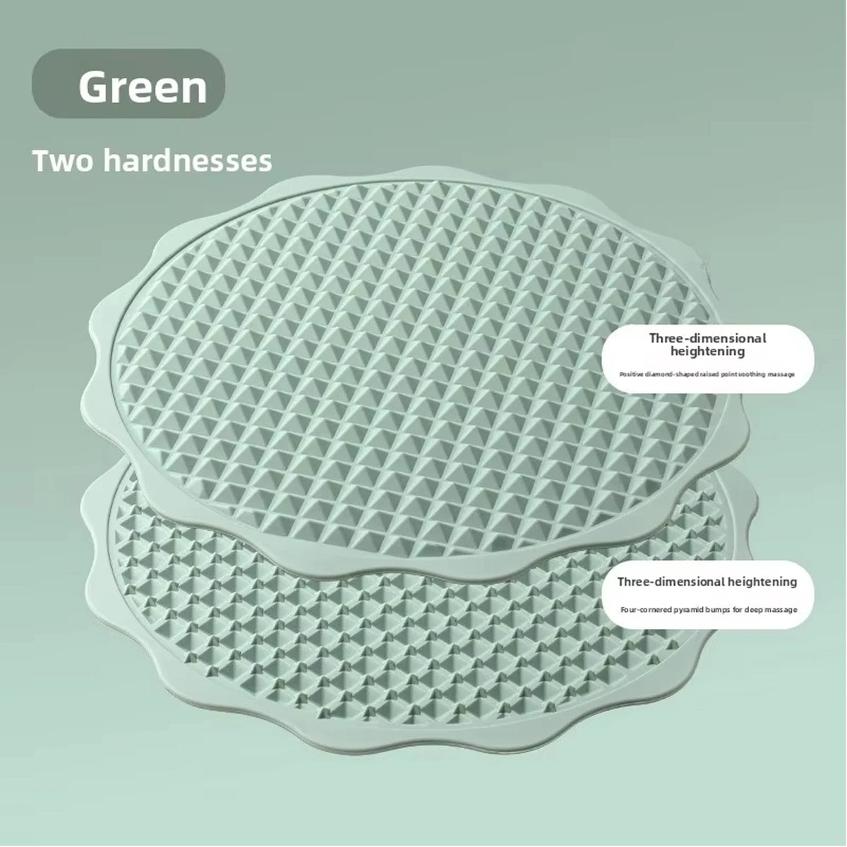 tapis massage triangles relief couleurs bleu rose vert moderne ergonomique antidérapant pvc