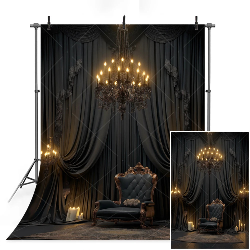 Fond noir pour mariage et événements décoratifs