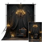 Fond noir pour mariage et événements décoratifs