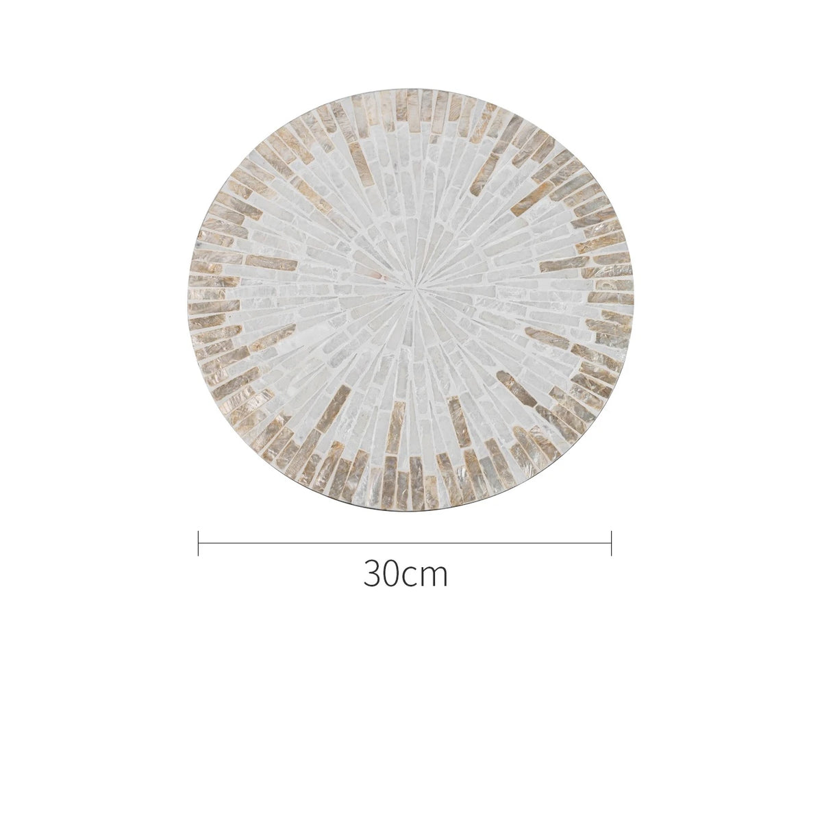 assiettes rondes mosaïque moderne blanc gris verte décoration table haut gamme motifs géométriques