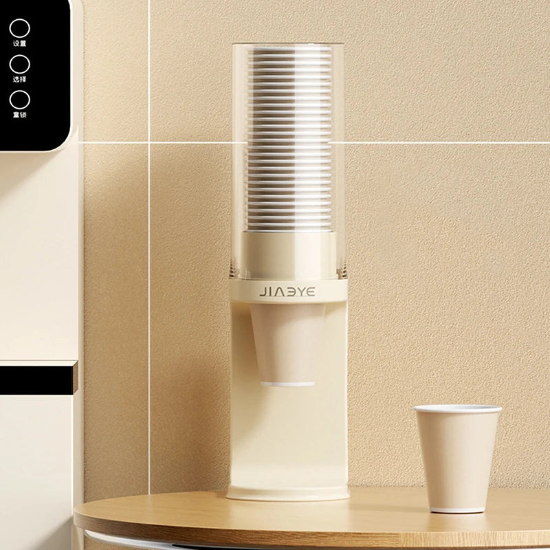 distributeur tasses papier adhésif moderne beige rouge tissé