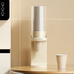 distributeur tasses papier adhésif moderne beige rouge tissé
