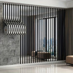 décalcomanie murale 3d argent noir rayures adhésive moderne rouleau pvc mur auto collant