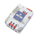 boîtes métalliques multicolores motifs vintage réutilisables rangement accessoires cosmétiques élastiques moderne respectueux environnement