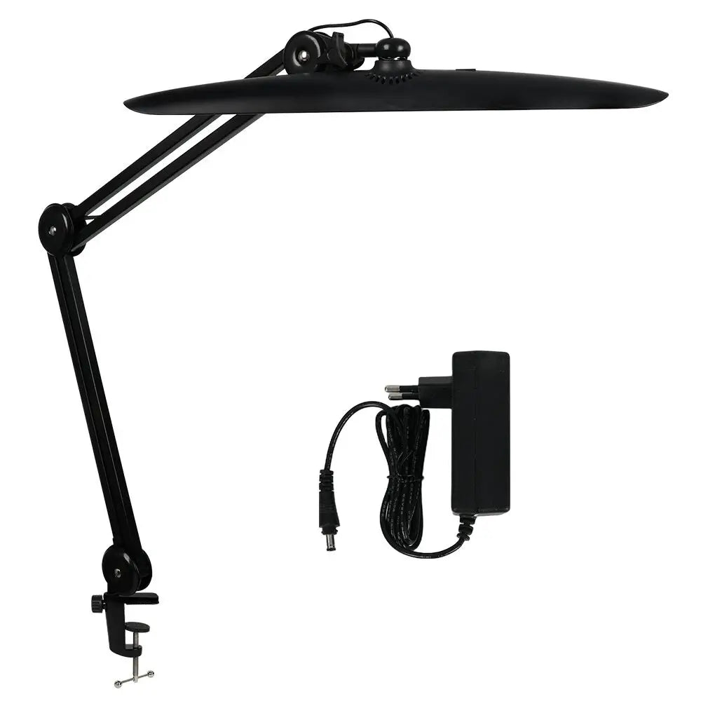 lampe blanc moderne plateau articulé ajustable lumière led intense réglable sans fil acier inoxydable