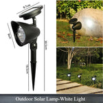 projecteur solaire extérieur moderne étanche ip65 led noir piquet fixations panneau solaire commutateur étanche