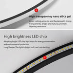 plafonnier led blanc noir minimaliste moderne chambre salon