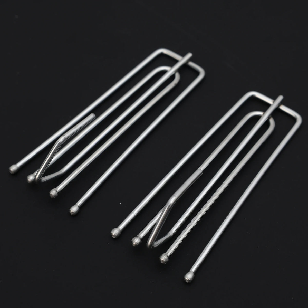 crochets rideau métal argenté moderne clips plissés 7cm résistants 100pcsiauxiliary