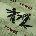 serviettes bain bambou motif lettre vert beige moderne rapide absorption pâques grandes petites
