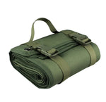 tapis pliable militaire tissu eva beige camouflage vert noir sangles poignée