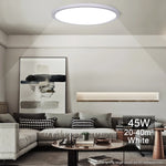 plafonnier led moderne minimaliste noir blanc flux lumineux 2000 82000 télécommande monté surface