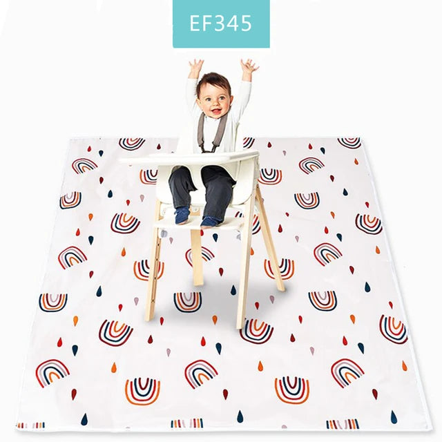 tapis anti dérapant enfant motif canards beige jaune texture pointillée moderne pliable activité jeu
