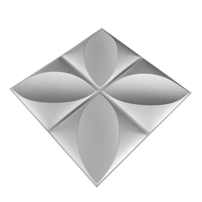 panneau mural 3D blanc motif géométrique moderne imperméable résistant humidité anti moisissure anti fumée