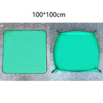 tapis jardinage imperméable vert clips pratique 100x100cm réutilisable