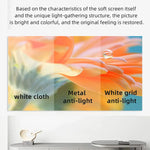 écran projection transparent blanc moderne 60 72 100 120 133 pouces